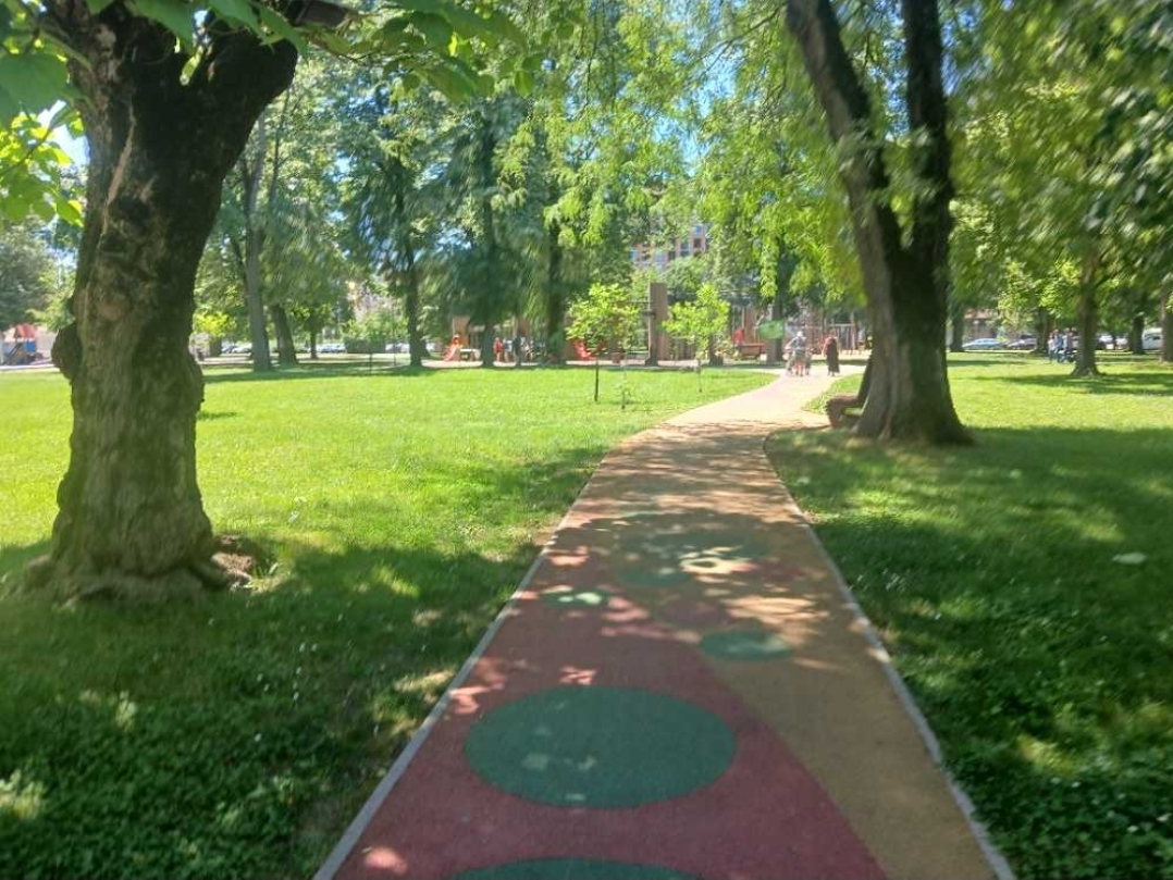 Park walking path