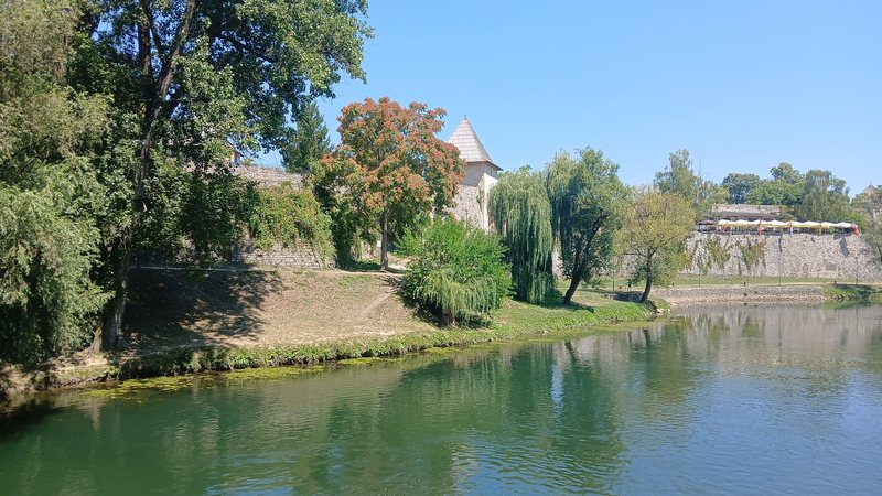 Kastel Fortress and willows along the Vrbas, Banja Luka