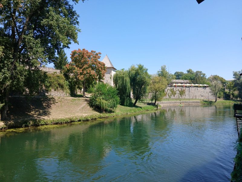 Kastel Fortress walls and tower on the Vrbas river, Banja Luka